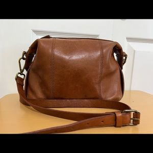 Madewell Brown Leather Crossbody Shoulder Bag